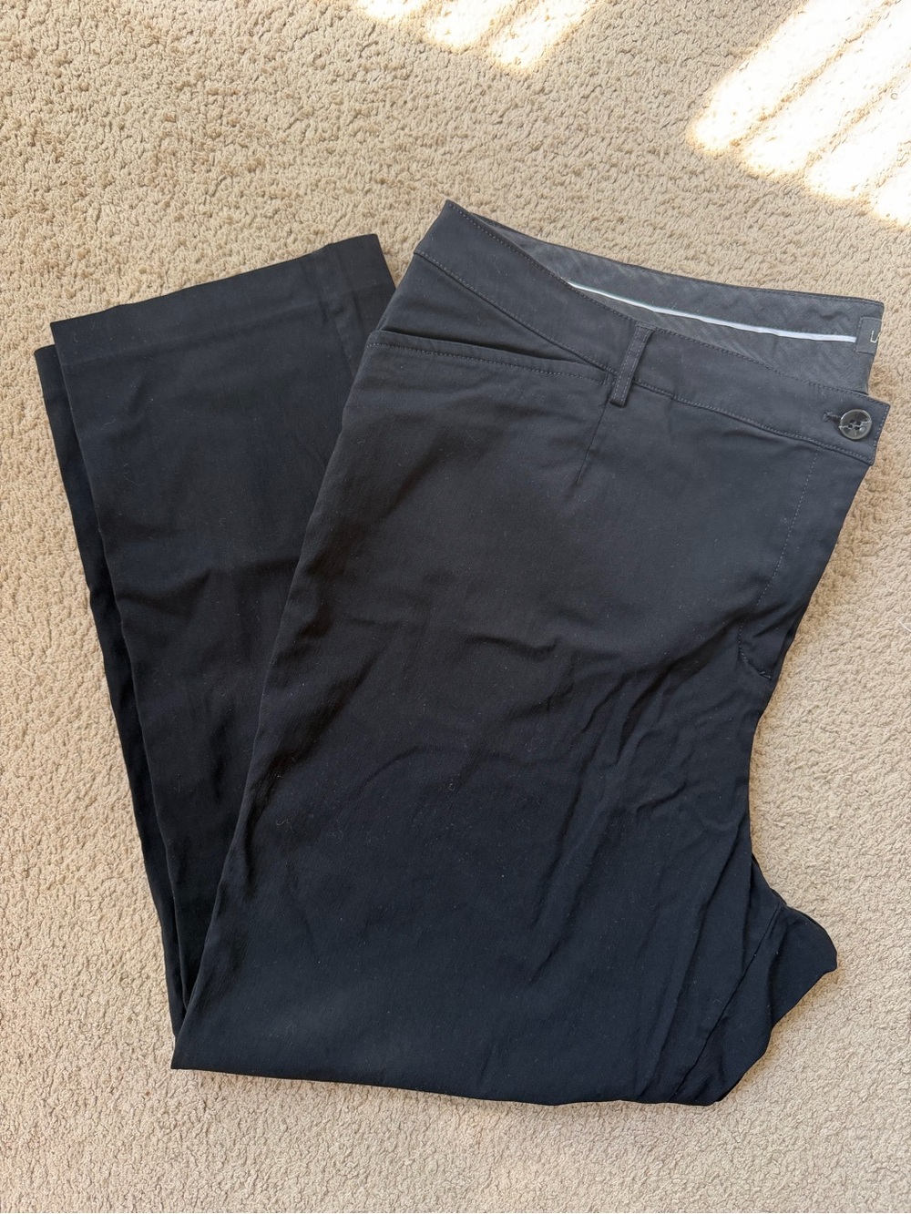 Lane Bryant Black Straight-Leg Dress Pants